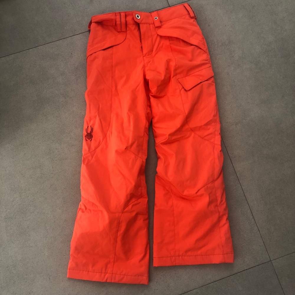 Obermeyer neon orange ski snowboard pants